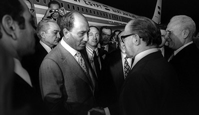 Anwar Sadat meets Menachem Begin