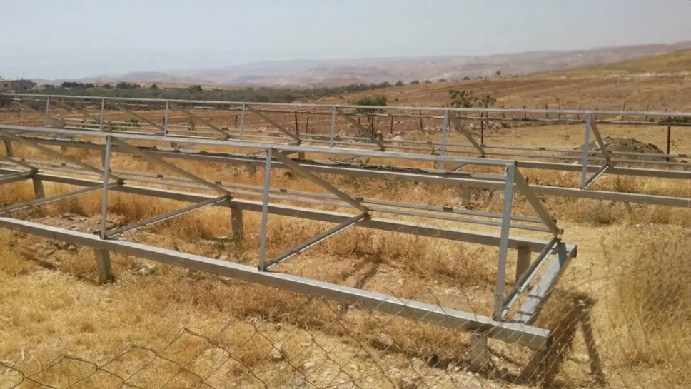 solar panels west bank