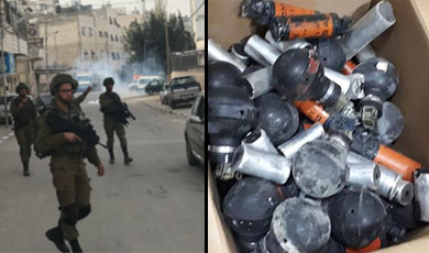 tear gas fired into Al Khalil School