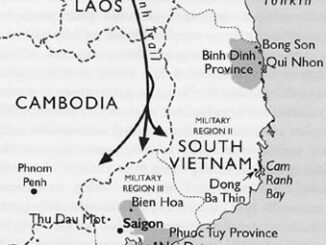 Gone: a state set up by Western powers to deny national self-determination to the people of Vietnam