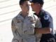 Iraq war veteran, Mike Prysner, being arrested for protesting the war