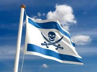 One version of the Israeli flag
