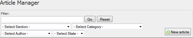 article filters