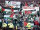 200 Palestine supporters opposing Israeli apartheid