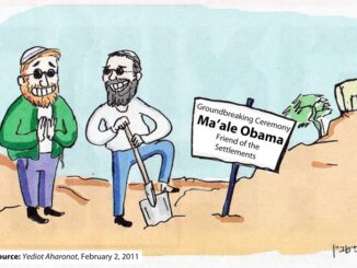 The Israeli view of Obama as the settlers' freind