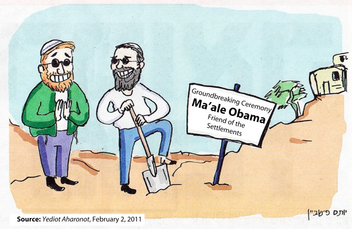 The Israeli view of Obama as the settlers' freind