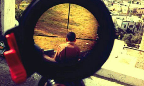 Israeli sniper posted this image on his public personal page