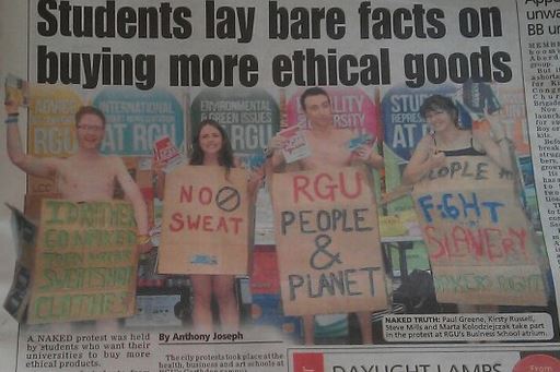 Stripping off for justice