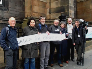 SPSC Edinburgh members leaflet General Assembly delegates, 23 May 2013