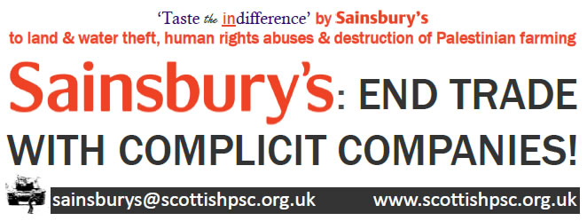 Sainsbury's campaign banner will be outside a lot of their shops the first Saturday of each month