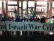 Part of the protest against Israei crimes outside the Scottish Parliament