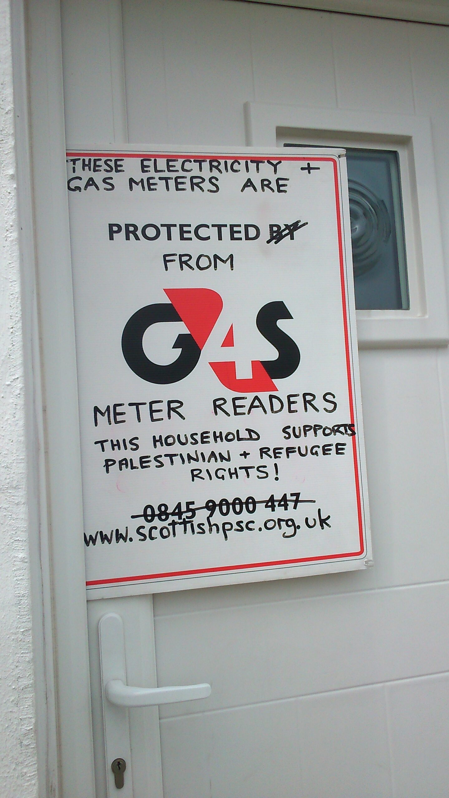 Dont admit representatives of a war ciminal entity, G4S, into your home