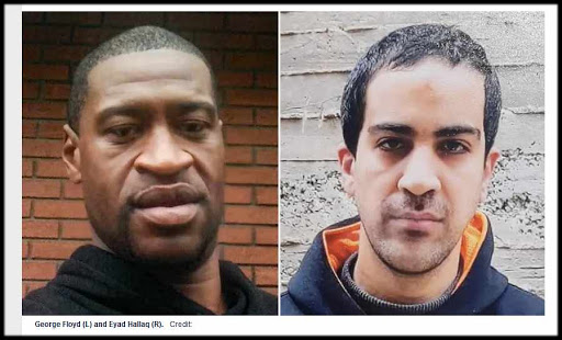 George Floyd and Eyad Hallak
