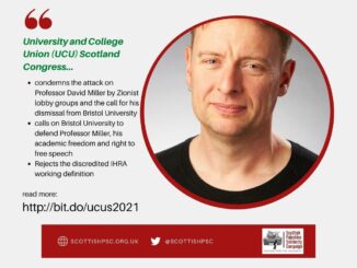 Twitter Scottish PSC Stands with David Miller UCUS