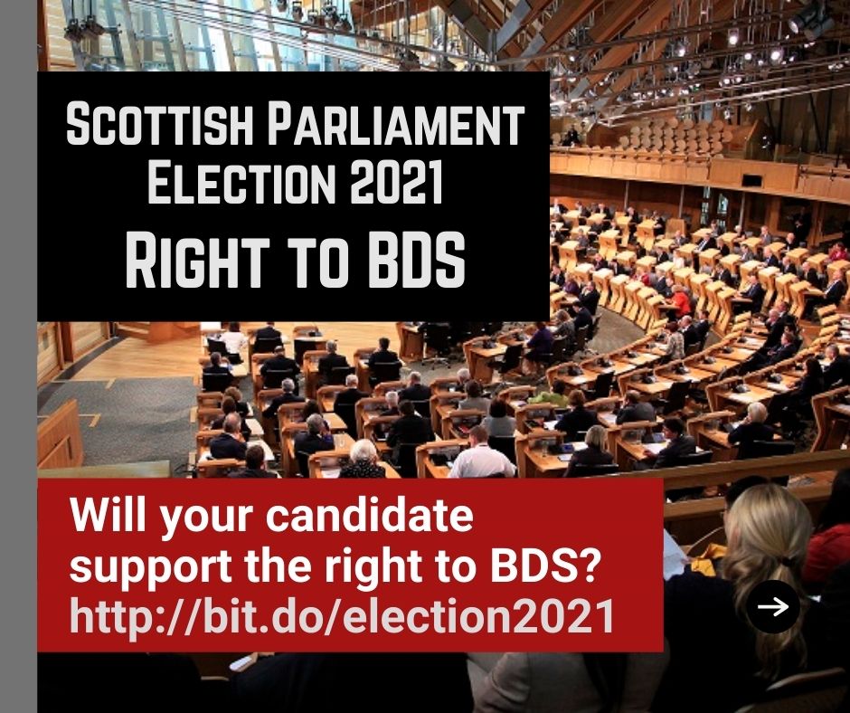 Scottish Parliament Election 2021 Right to BDS