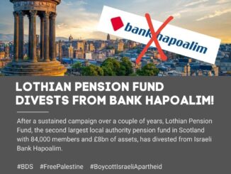 Lothian pension fund divests from bank hapoalim