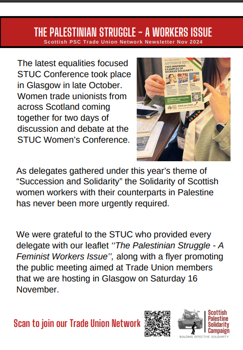 SPSC Trade Union Newsletter Nov 2024