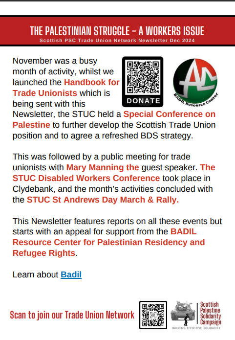 SPSC Trade Union Newsletter Dec 2024