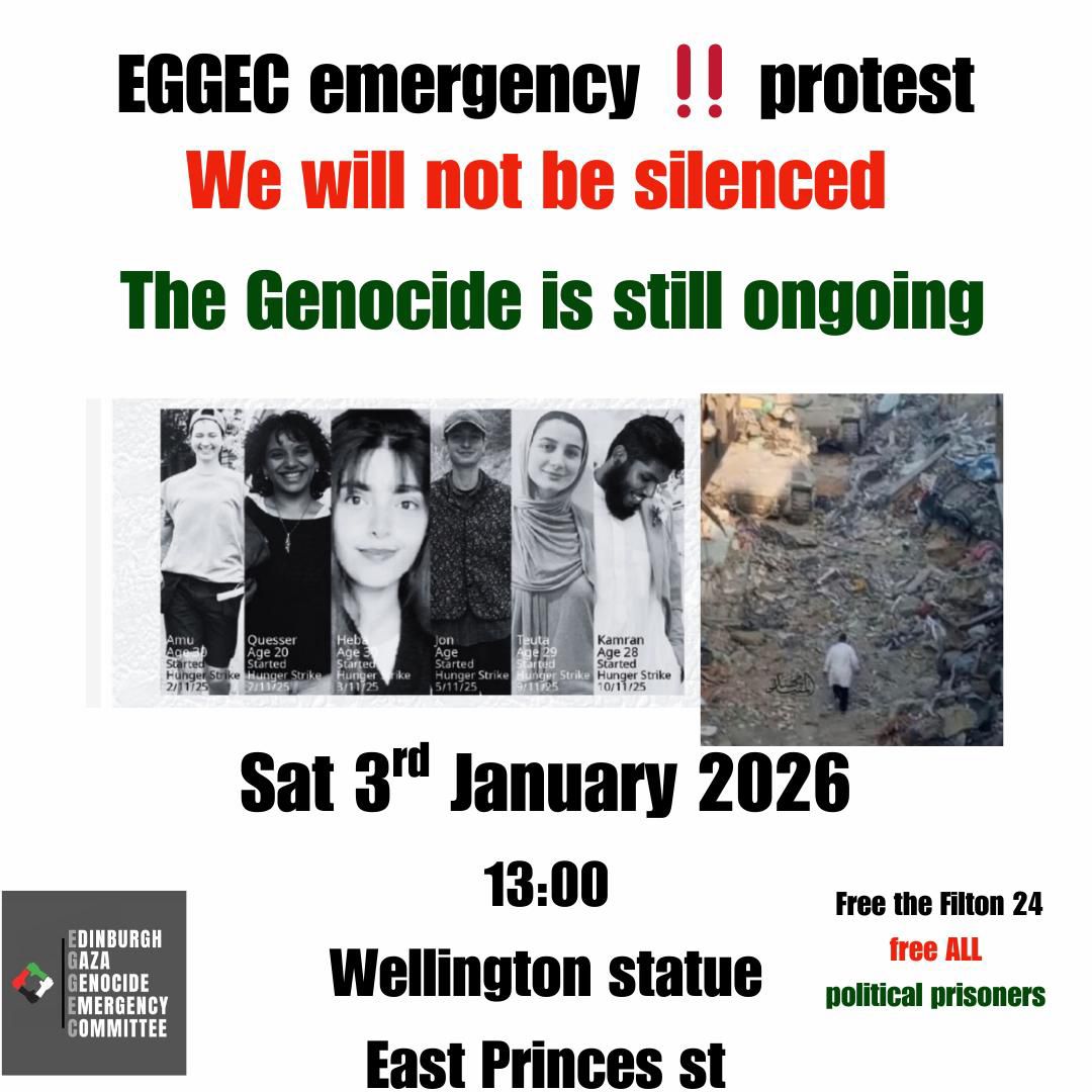 Edinburgh Emergency Demo: WE WILL NOT BE SILENCED