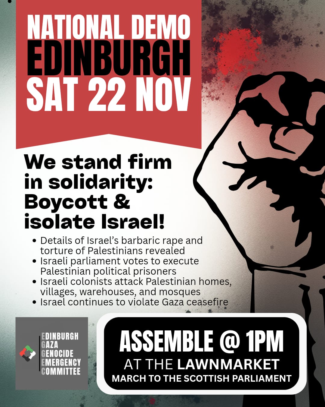 Scottish National Demonstration:Stand Firm in Solidarity