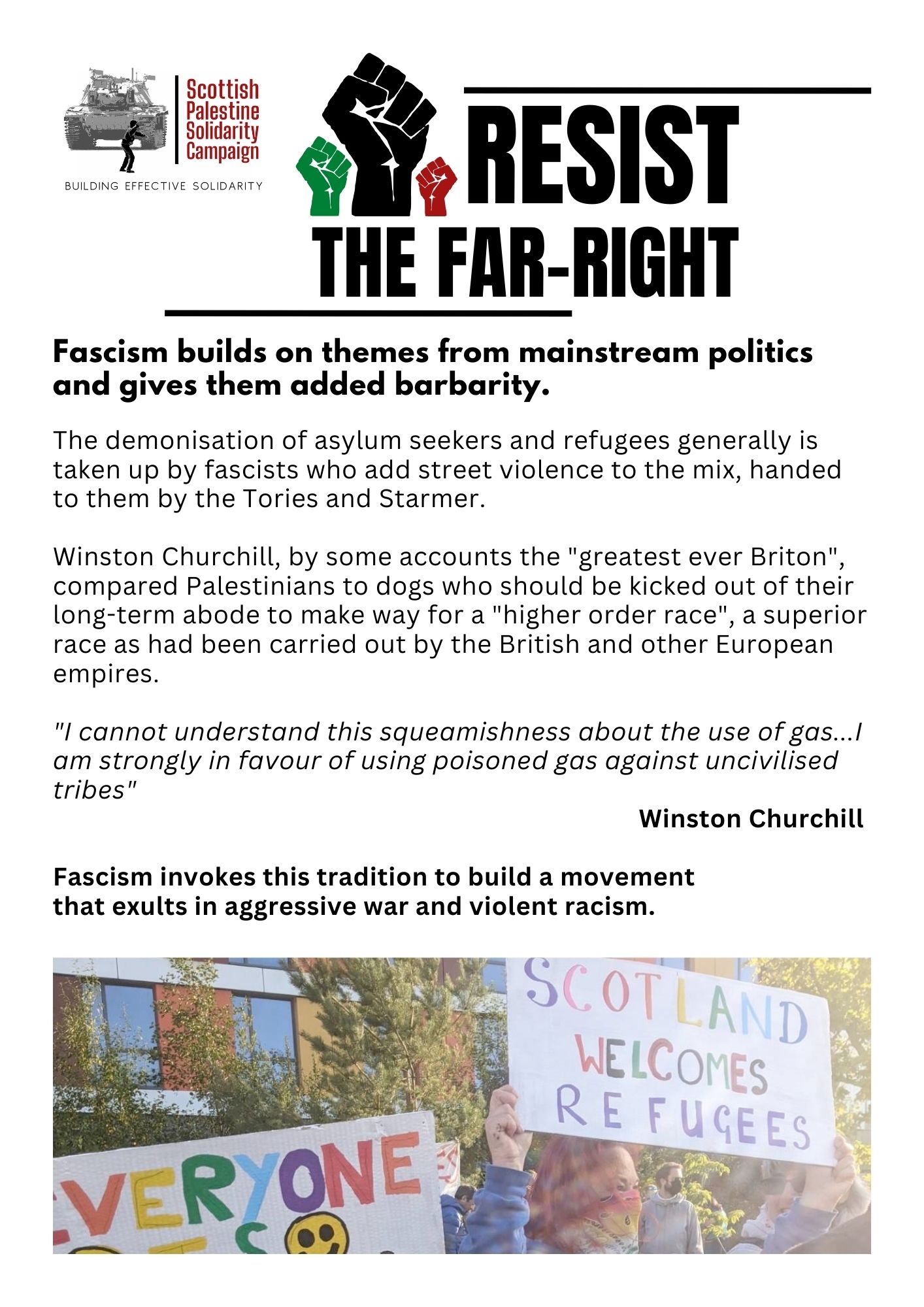 Leaflet: Resist the Far Right